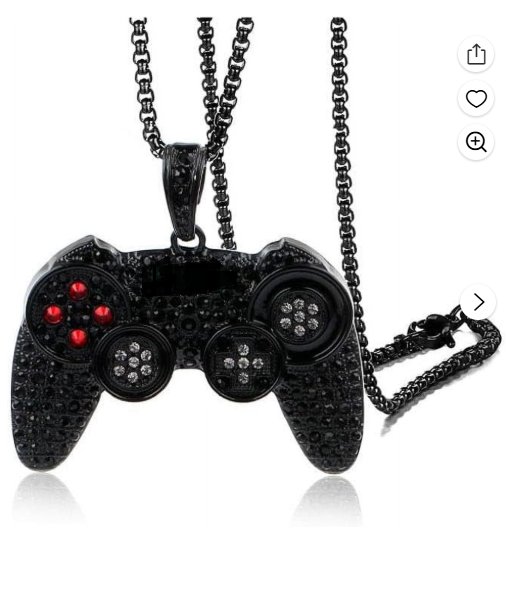 Black - Gamer Chain and Pendant